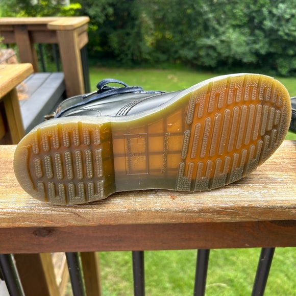 Dr. MARTEN 1460 Smooth Leather Lace Up Air Wair Combat moto Boots - Picture 4 of 6